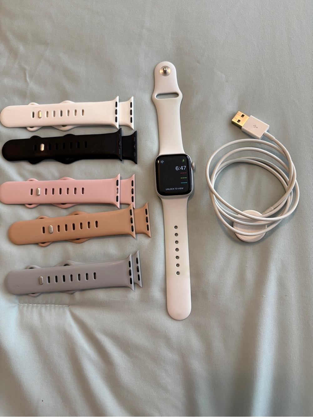Apple Watch Series 5 with Multiple Silicone Bands